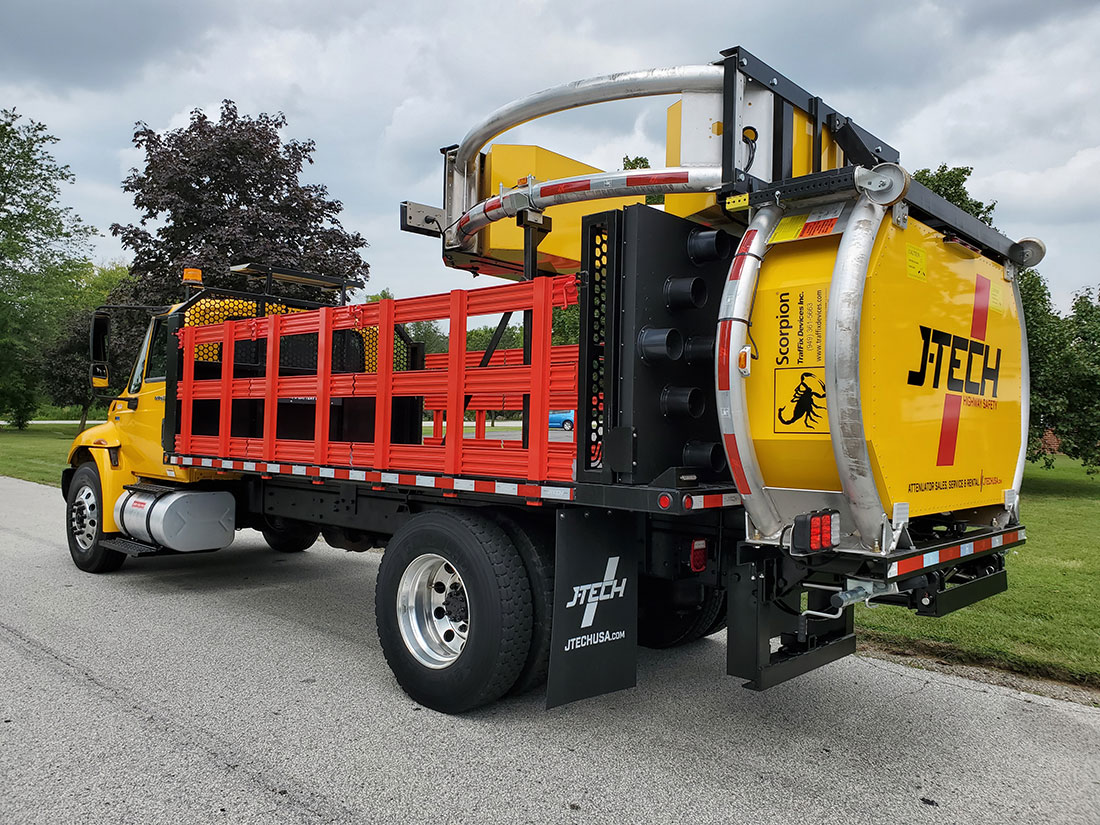 2013 International 4300 16' Attenuator Truck For Sale and Rent JTech Highway Safety Trucks
