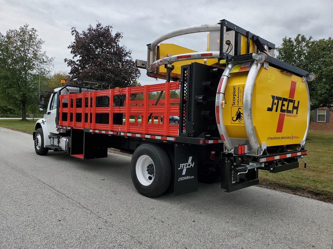 2013 Freightliner M2 20' Attenuator Truck (TMA) For Sale and Rent JTech Highway Safety Trucks